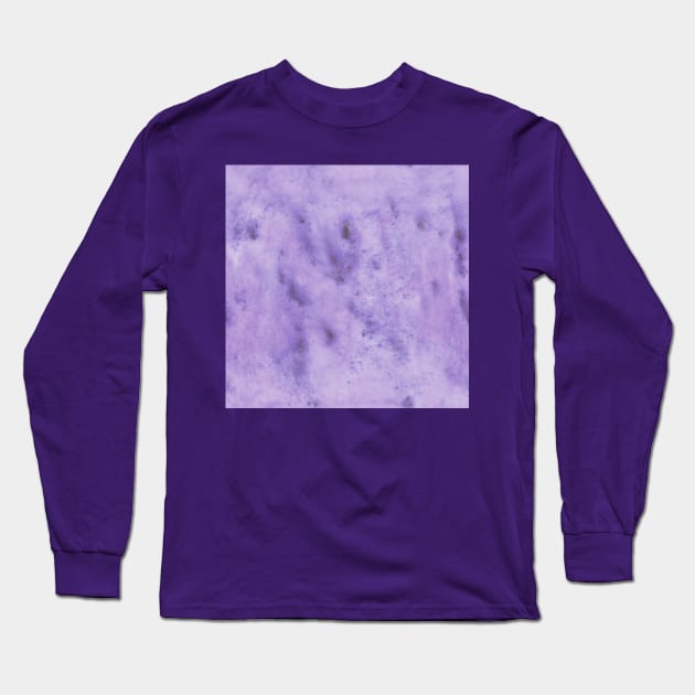 Purple Galaxy Dye Long Sleeve T-Shirt by Carolina Díaz